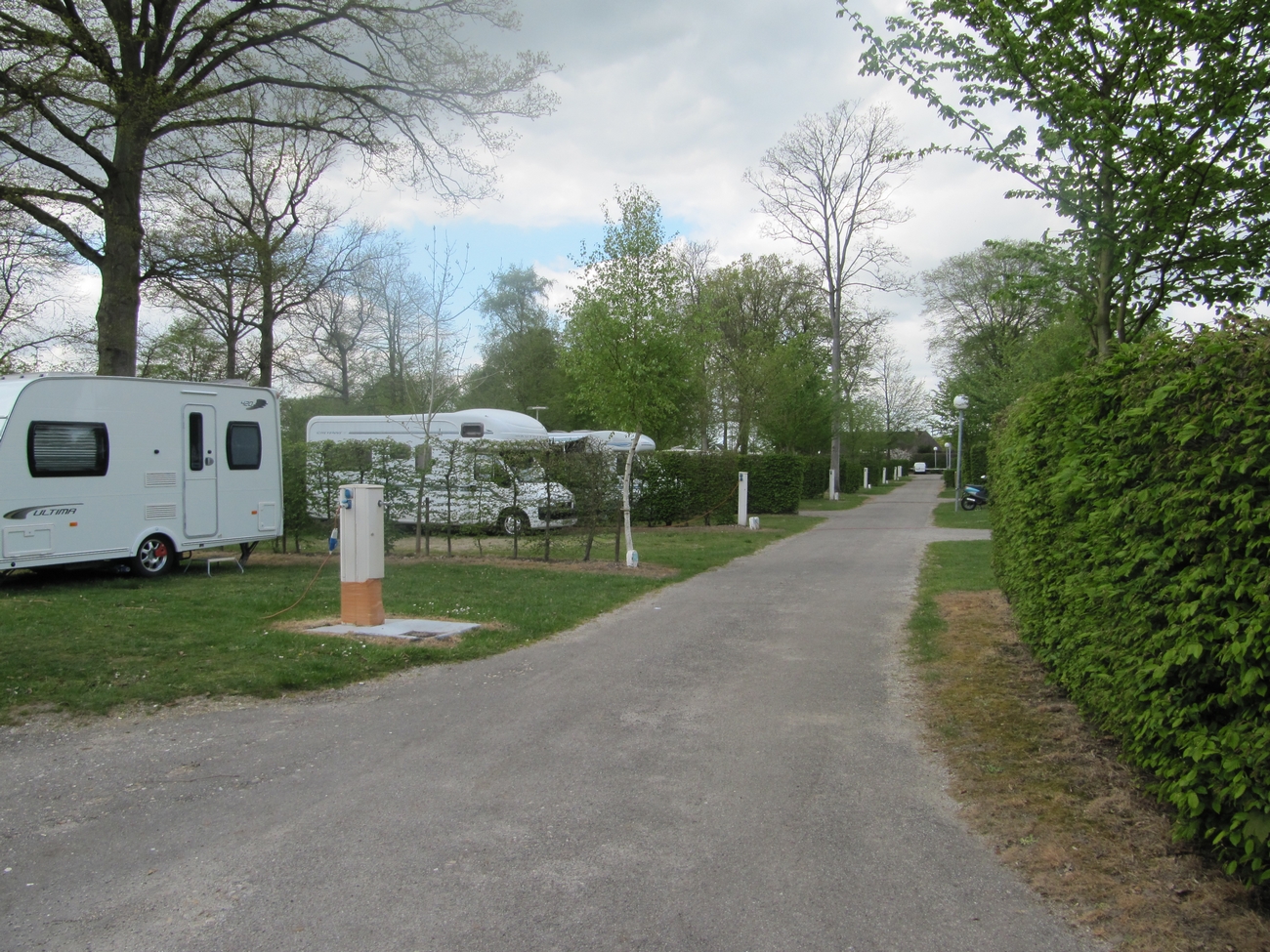 Pitch tent rental bike in Normandy